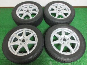 SR943【送料無料 在庫処分】205/55R16 超溝高 8.5~9分山 ブリヂストン スタッドレス VRX2 ♪ ホイールセット 4本 激安 ワーゲン ゴルフ 等