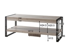 東谷 コーヒーテーブル ナチュラル W120×D50×H45.5 OL-571 センターテーブル ローテーブル 木目調 シンプル メーカー直送 送料無料_画像2
