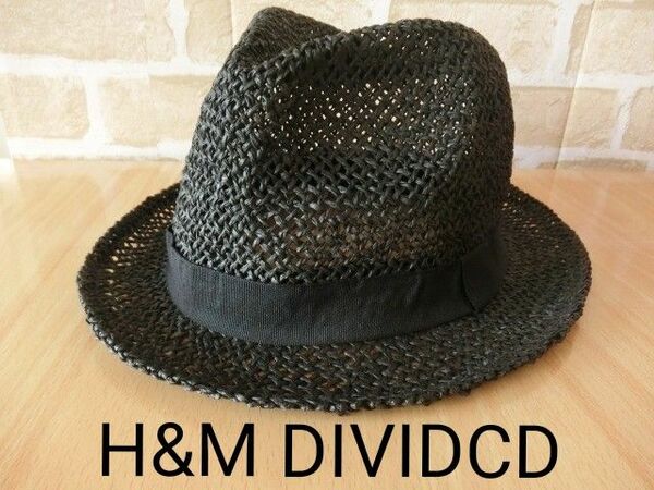 H&M DIVIDCD 黒　ハット　夏用