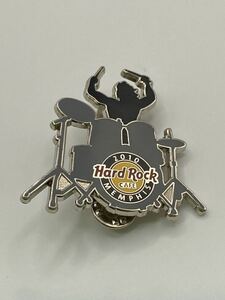 Hard Rock CAFE MEMPHIS 2010 ハードロックカフェ ピンバッチ ドラム ミュージック