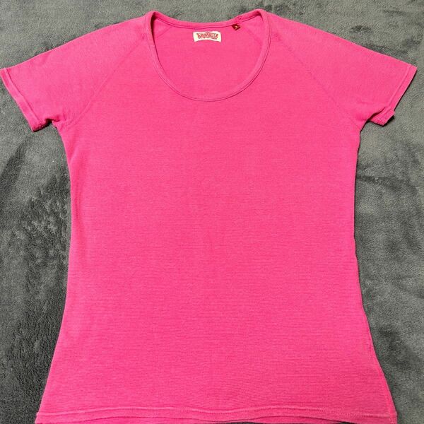 ハリウッドランチマーケット　半袖Tシャツ　ピンク