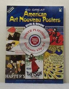 ア■ アール・ヌーヴォーなポスターアート作品集 DVD付 60 Great American Art Nouveau Posters Dover Publications, Inc.