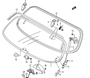 【スズキ純正新品】SUZUKI 未使用品 ★超希少品★ ツイン EC22S ゲートダンパー バックドアダンパー 全年式対応(2003/1-2005/8)