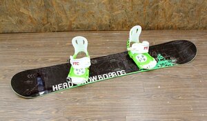 HEAD ヘッド スノーボード 板 COURSE X 158cm / ビンディング FANATIC FTC L/Mサイズ 2点セット 中古品