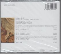 [CD/Genuin]J.グラーフ(1688-1750):ソナタ第4番ト短調&ソナタ第5番 イ短調他/A.シューマン(b-vn)&K.フォイクト(vds)&S.クネーベル(cemb)_画像2