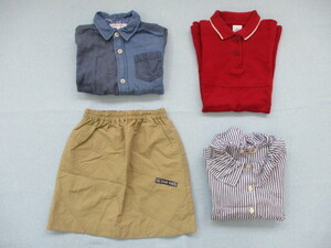 ★値下げ★ACTIVE　KIDS，GLOBAL　WORK，DAKS　LONDON，PETIT　BATEAU　約１００ｃｍ　女の子　スカート他４点セット