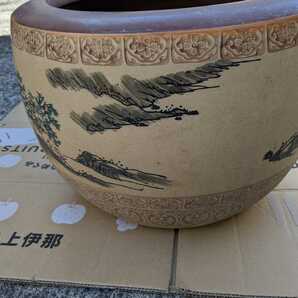 火鉢 中国 古い  直径40センチ 高さ28センチ 植木鉢  の画像4