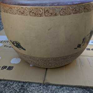 火鉢 中国 古い  直径40センチ 高さ28センチ 植木鉢  の画像5