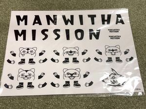 MAN WITH A MISSION マンウィズ 全員集合 マンウィーズ ウォールステッカー A3シート 送料込 グッズ 2017