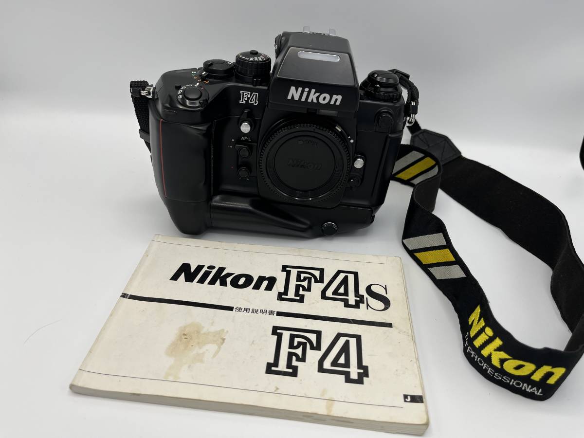 完動品　ニコン　F4S フィルムカメラ　MB-21/MF-23 データバック フィルムカメラ オンラインストア安い