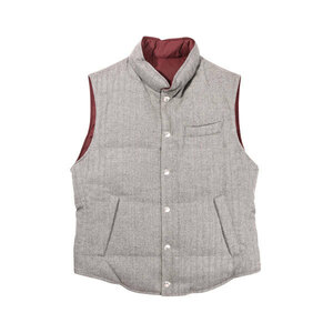 BRUNELLO CUCINELLI（ブルネロクチネリ） ダウンベスト MN4661383 ワインレッド M 【W28076】