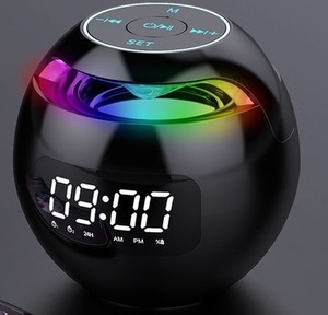 スピーカー 多機能 ライト 低音 コンパクト ミニ 高音質 時計 急速 目覚まし Bluetooth 寝室 充電