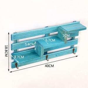 壁掛け 木製棚 階段 ラック フック 寝室 リビングルーム 装飾 収納ラック
