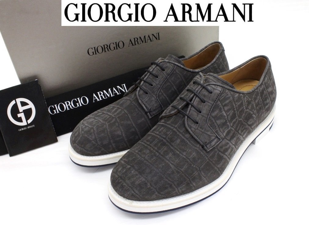 【新品未使用】GIORGIO ARMANI メンズシューズ ドレス/ビジネス 靴 メンズ 安い 価格