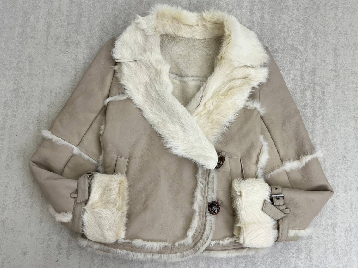 美品 BURBERRY LONDON BLUELABEL 本革ジャケット ファー 特別価格 www
