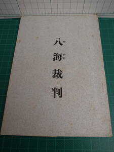 小冊子 八海裁判 日本国民救援会 1966年