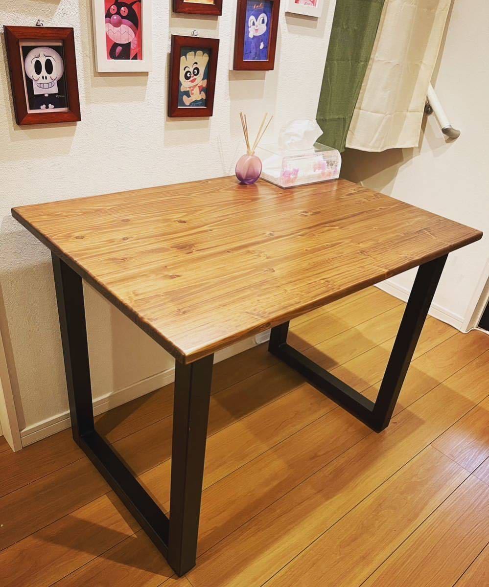 [Custom-made x Made-to-order] Exquisite dining table with a particular attention to detail ☆ Computer desk, etc. ☆ Tabletop color, Tabletop size, Leg size can be changed ☆Free shipping☆, Handmade items, furniture, Chair, table, desk