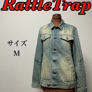 【美品】RATTLE TRAPストレッチＧジャン ブルー Mサイズ