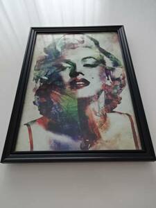 Art hand Auction Cadre artistique § Cadre A4 (sélectionnable) avec poster photo § Marilyn Monroe § Style peinture / Style vintage, meubles, intérieur, Accessoires intérieurs, autres