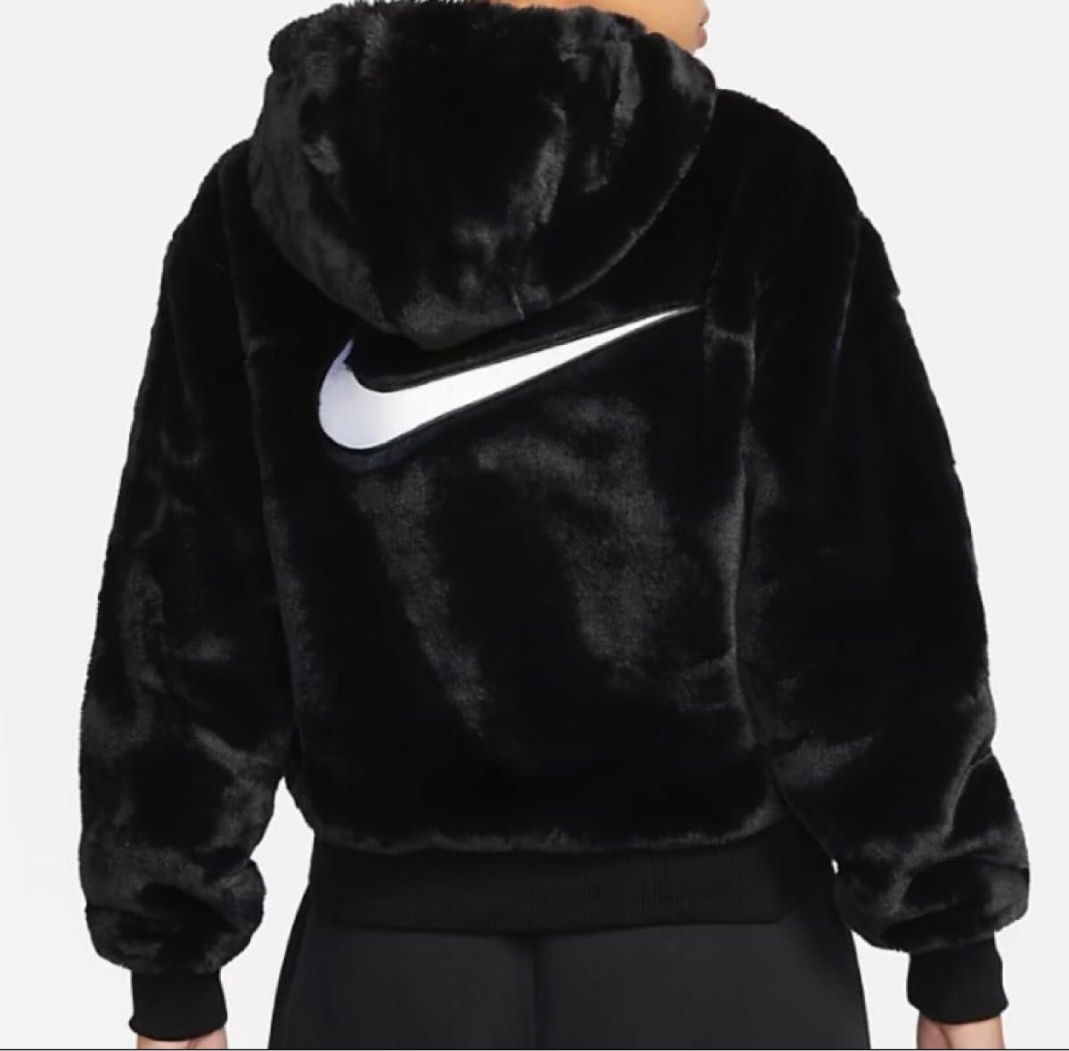 希少 2XL NIKE フェイクファー ジャケット ブルゾン 黒|PayPayフリマ