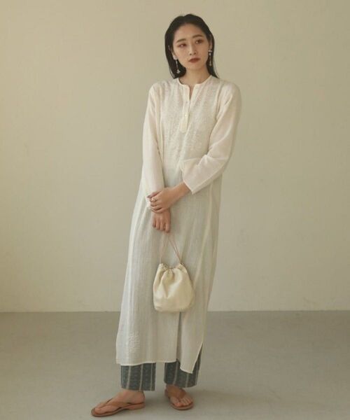 todayful Embroidery Gauze Dress