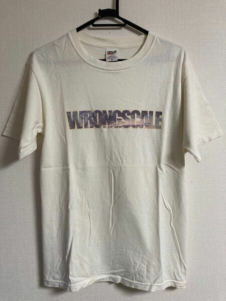 送料込★WRONG SCALE 半袖Tシャツ レア 半袖 Tシャツ ロングスケール ロンスケ 野田 ivory 7 chord