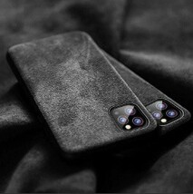 a480 ラグジュアリー 高級スエードレザー スマホケース iPhone XS Max用_画像8