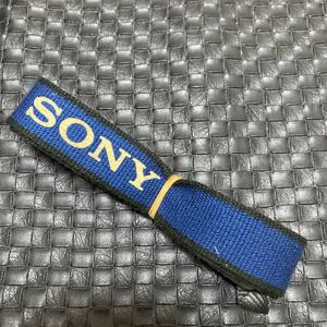 【送料無料】Sony ソニー 純正 Handycam カメラ ストラップ 青色(ブルー)×白色(ホワイト) ハンディカム 幅25ｍｍ