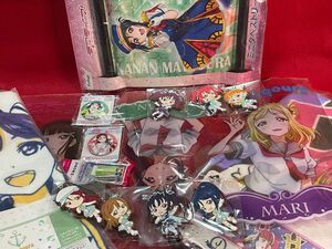 ラブライブ！　グッズ　まとめ　ビッグウォールステッカー　ビジュアルタオル　ミニタペストリー　ラバスト　缶バッジ　消しゴム　A-48