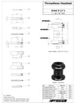 1インチ 新品 FSA Orbit X 1” アヘッド ヘッドセット ヘッドパーツ 黒 送料全国一律 ¥210円 クロモリ旧車復活 モールトン 等_画像6