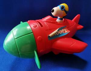 [0708]　スヌーピー 飛行機 貯金箱 Peanuts Snoopy airplane piggy bank
