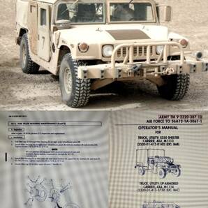 HMMWV ハンヴィー 軍用車 HUMVEE+H1 整備書 部品書 US ARMY 希少資料 M998 M1113 ハマー 2枚SET