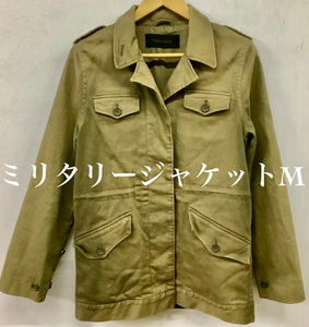 L592 PEACE NOW ミリタリー ジャケット M オリーブ カーキ M-65 フィールドジャケット デザイン レディース