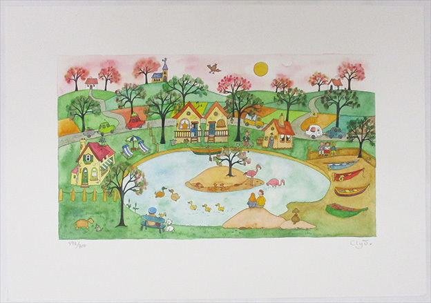 新色追加! 希少 Clyv 絵画 クリーブ クリーブ 版画 絵画 リール