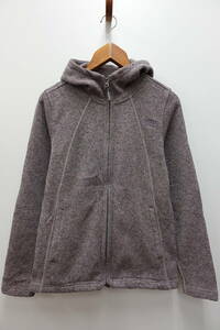 34W ノースフェイス THE NORTH FACE ニット風 フリースフルジップフーディージャケット【WOMENS　M】