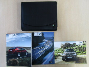 ★a3908★BMW　E71　X5／X5 M　X6／X6 M　xDrive35i　xDrive50i 　取扱説明書　2011年／クイックガイド／取扱説明書　補足版／ケース★