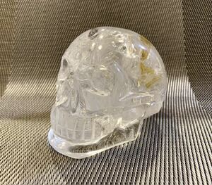 水晶ドクロ Crystal Skull クリスタルスカル　天然水晶の彫刻加工品/約0.74kg