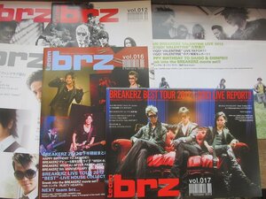 2302MK* бюллетень фэн-клуба комплект [ Bray The Cars BREAKERZ team brz Vol.12/2011.11-Vol.19/2014.4]* итого 7 шт. ( выпадение есть =Vol.13 нет )/DAIGO