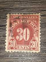 アンティーク不足切手　アメリカ　1930年頃　30セント　使用済み_画像5
