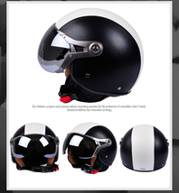 バイクヘルメット ジェットヘルメット GXT288 インナーバイザー6色選択可能_画像2
