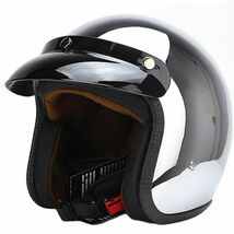 ゴーグル、バイザー、付き～！ハーフヘルメットバイクヘルメットハーフハーレーヘルメット 新品おしゃれ 男女兼用_画像3