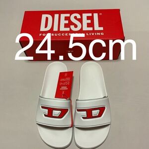 洗練されたデザイン　DIESEL　シャワーサンダル　SA-MAYEMI D W Y02853 P 4440 H 8985 White/Red 24.5