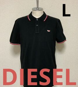  утонченный дизайн DIESEL T-SMITH-D рубашка-поло черный L A03838 0JMAD