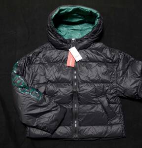 L size *Kappa* down Parker jacket *L size * Kappa * black * unused goods exhibition goods * short down jacket lady's 