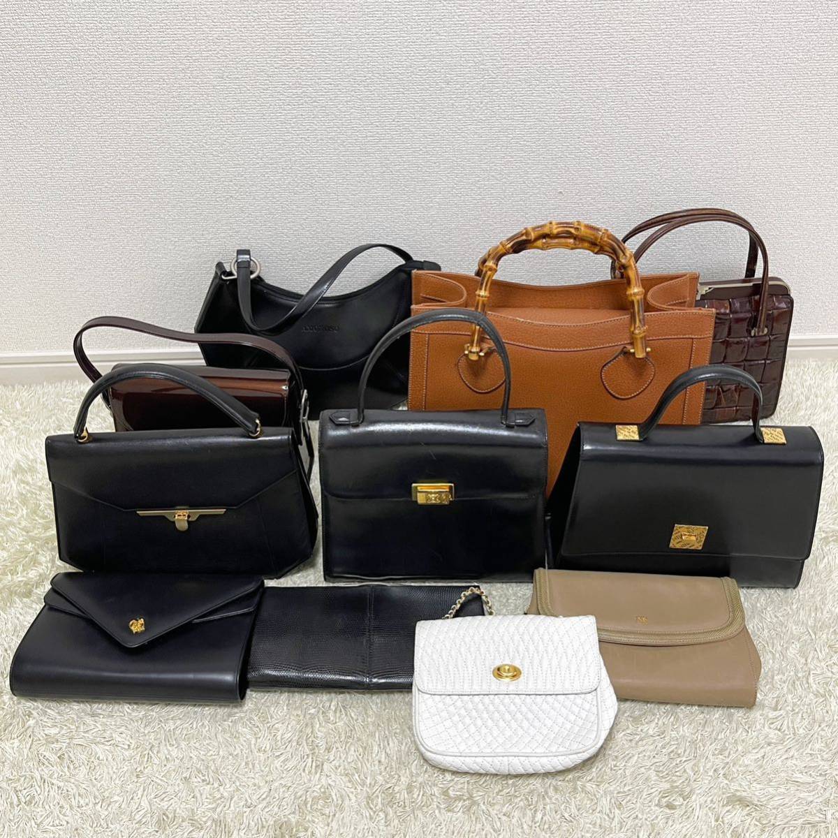 GUCCI レザーハンドバッグの値段と価格推移は?|2,109件の売買情報を ...