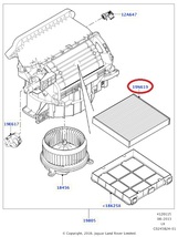 JAGUAR ジャガー Fペイス DC2NC用 エアコンフィルター_画像2