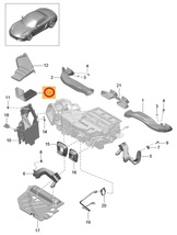 Porsche ポルシェ 718ボクスター(982) 982J1用 エアコンフィルター(外気用)_画像2