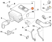 Alfa Romeo ジュリア 95222用 エアフィルター アルファロメオ_画像2