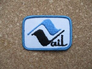 80s ベール・スキー・リゾートVail Ski Resort 観光地ビンテージ刺繍ワッペン パッチ /Voyager 旅行 観光 土産 USAコロラド D6