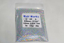 【WOLF WORKS】レインボーラメフレーク 0.1mm 10g分★_画像2